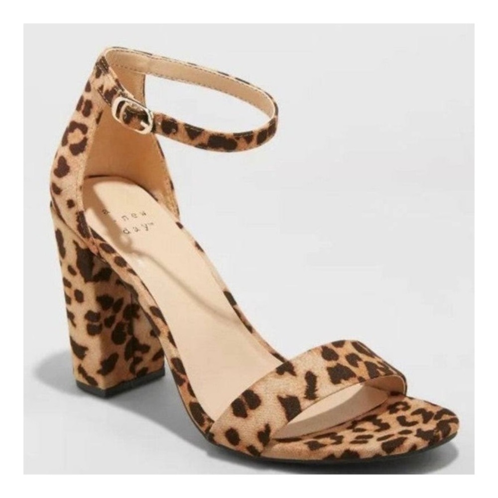 Leopard Block Heels